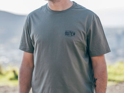 Outer Emblem T-shirt - Sage Green