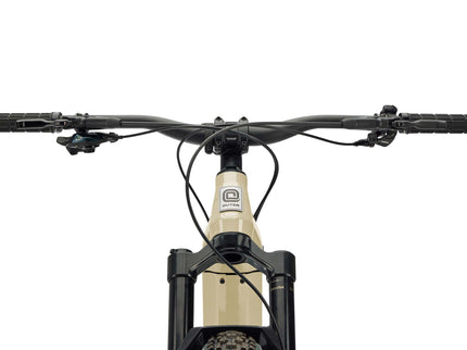 Outer Cycles The Link NX Front View with SRAM DB8 brakes, Lyne AMP components and Rockshox 35