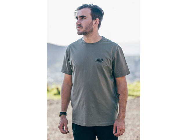 Outer Emblem T-shirt - Sage Green